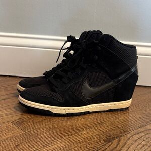 Nike Black Hidden Wedge High-Top Sneakers